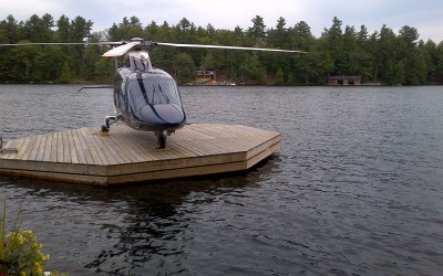 Floating Dock Helicopter Landing Pad