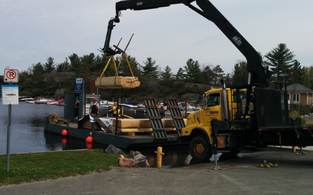 Building a Boathouse on Lake Muskoka