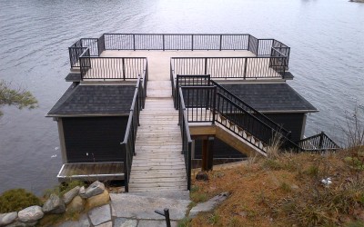 Boathouses with Full Upper Decks